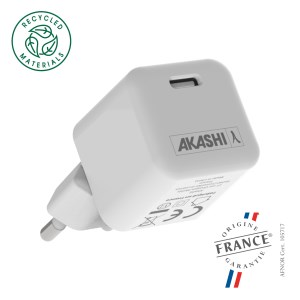 Akashi - Chargeur secteur USB Supergan