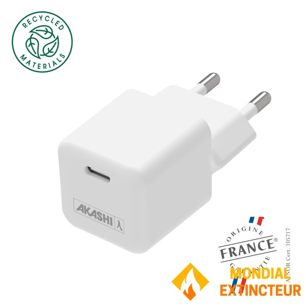 Akashi - Chargeur secteur USB Supergan