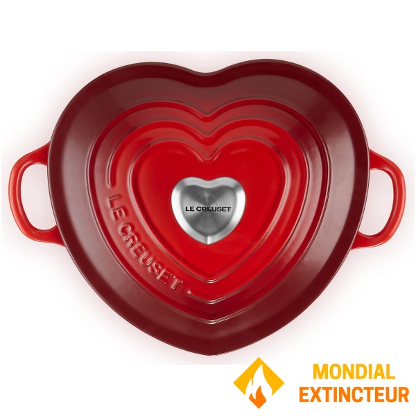 Le Creuset - Cocotte 20cm Coeur cerise