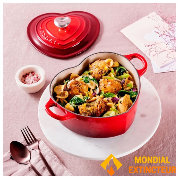 Le Creuset - Cocotte 20cm Coeur cerise