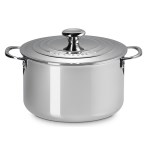 Le Creuset - Cocotte haute Signature 24 cm inox + couvercle