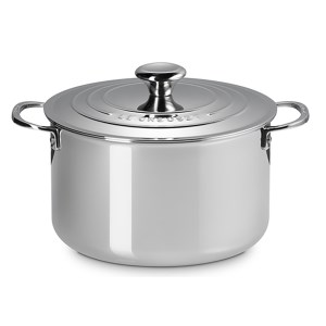 Le Creuset - Cocotte haute Signature 24 cm inox + couvercle