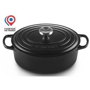 Le Creuset - Cocotte ovale  29cm - noir mat