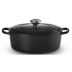 Le Creuset - Cocotte ovale  29cm - noir mat