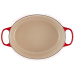 Le Creuset - Cocotte ovale fonte émaillée 33 Cm - cerise