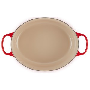 Le Creuset - Cocotte ovale fonte émaillée 33 Cm - cerise