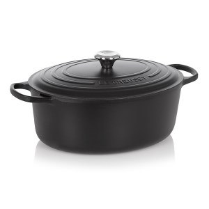 Le Creuset - Cocotte ovale fonte émaillée  33 Cm - noir