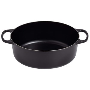 Le Creuset - Cocotte ovale fonte émaillée 35 cm - noir mat