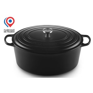 Le Creuset - Cocotte ovale fonte émaillée 40 cm - noir