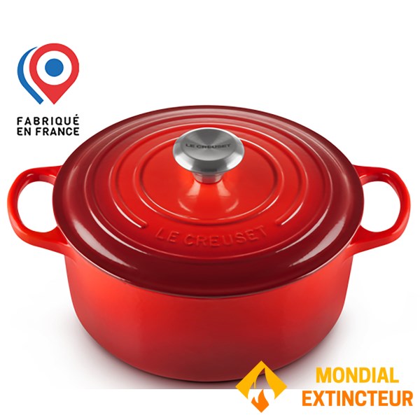 Le Creuset - Cocotte Ronde en fonte émaillée 24 cm / 4.2L - cerise