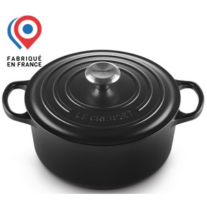 Le Creuset - Cocotte ronde fonte émaillée 24 cm - noir