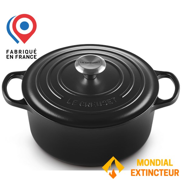Le Creuset - Cocotte ronde fonte émaillée 24 cm - noir