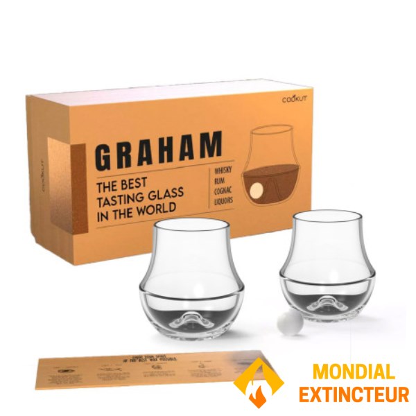 Cookut - Coffre verres à whisky X2 GRAHAMS