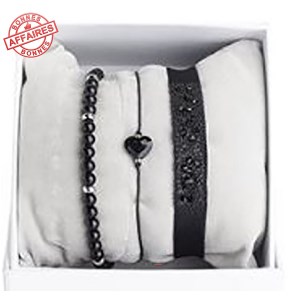 Les interchangeables - Coffret bracelets Strass Box Medley Cœur