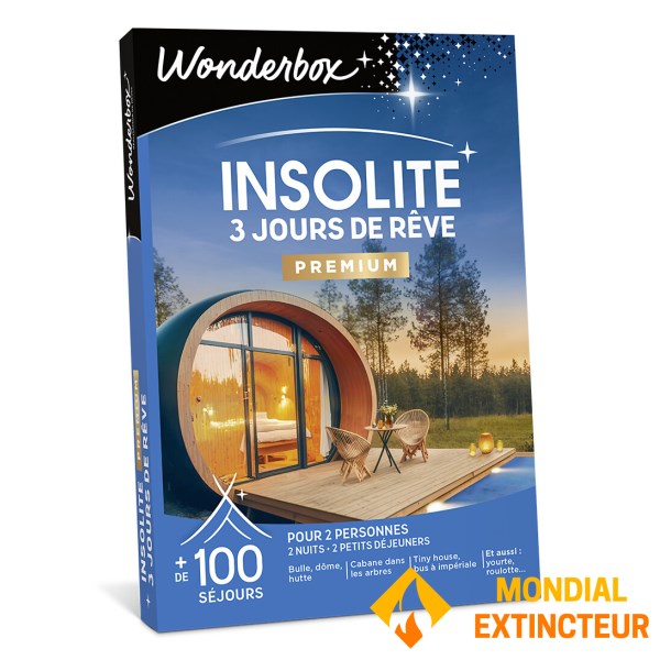 Wonderbox - Coffret cadeau Insolite - 3 jours de rêve premium