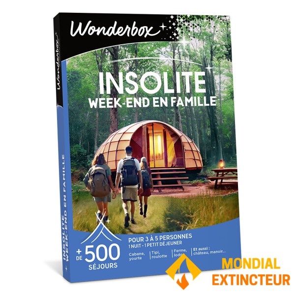 Wonderbox - Coffret cadeau Insolite - Week-end en famille