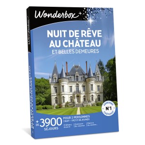 Wonderbox - Coffret cadeau Nuit de rêve château belles demeures