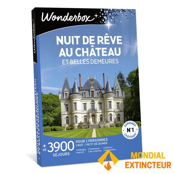 Wonderbox - Coffret cadeau Nuit de rêve château belles demeures