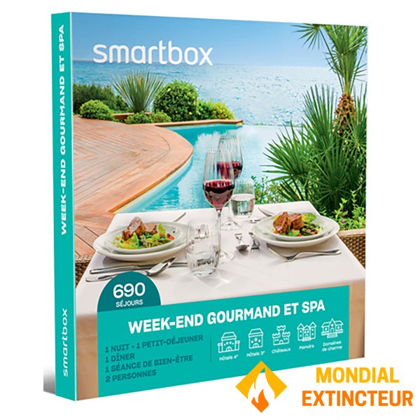 Smartbox - Coffret cadeau Week-end gourmand et spa