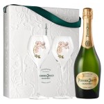Perrier Jouet - Coffret Champagne Grand brut - 1 bout + 2 flûtes