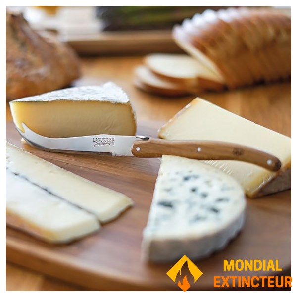 Laguiole - Coffret 3 couteaux à fromage Chêne PEFC