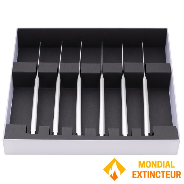 Degrenne - Coffret 6 couteaux LE PHIL acier inoxydable gris