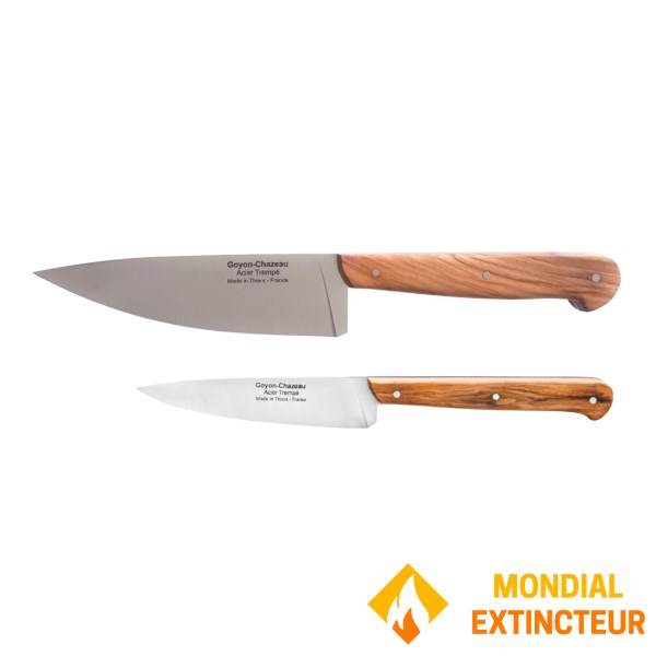 Goyon Chazeau - Coffret couteaux X2 P’tit et Grand Tradi olivier