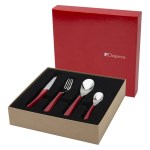 Degrenne - Coffret couverts X24 Quartz rouge miroir