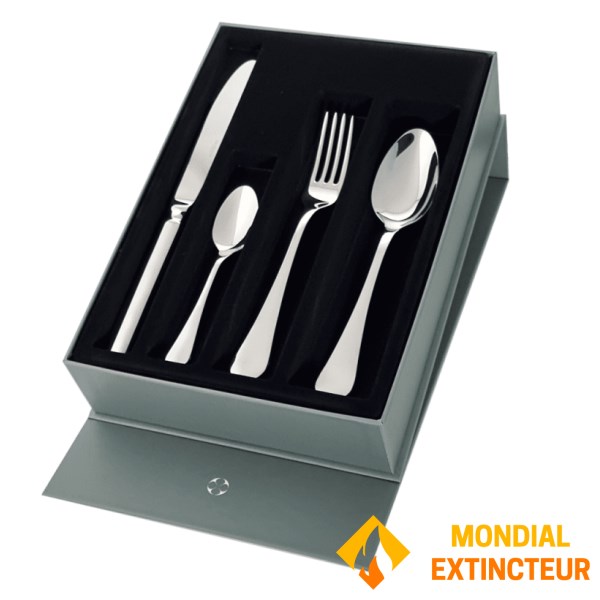 Degrenne - Coffret de couverts X24 Swell miroir