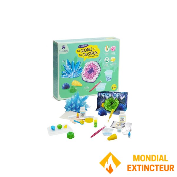 Nature et decouvertes - Coffret expériences Cristaux et géodes
