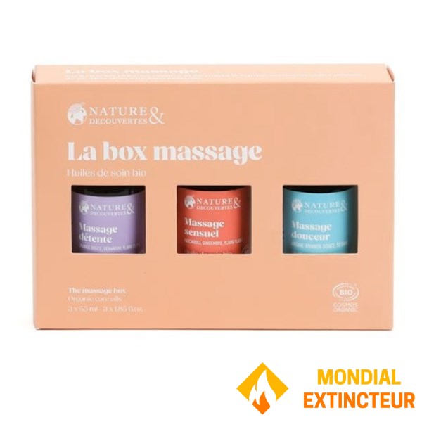 Nature et decouvertes - Coffret huiles massage Box Bio