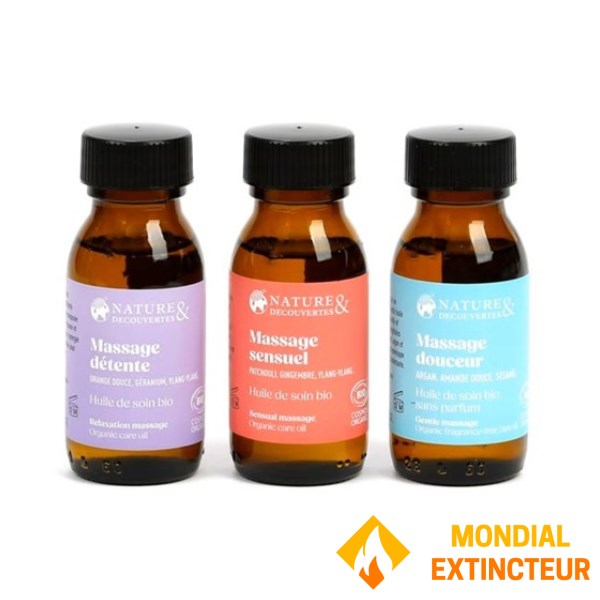 Nature et decouvertes - Coffret huiles massage Box Bio