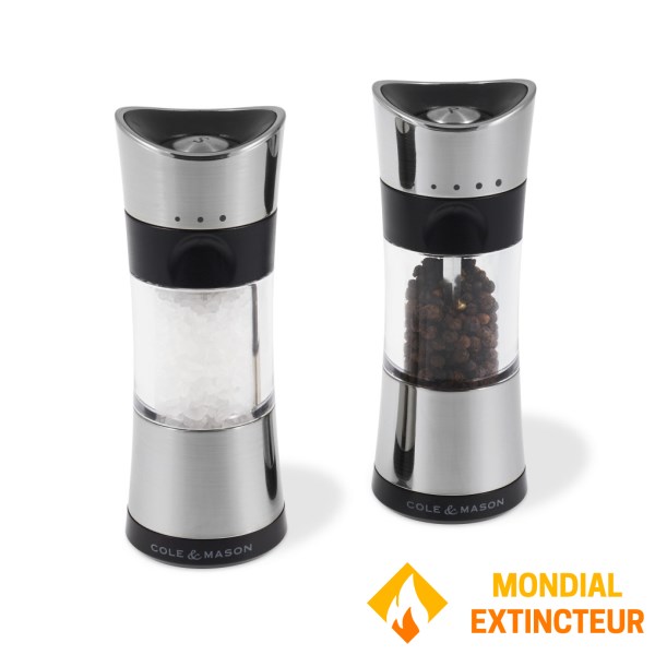 Cole et Mason - Coffret Moulins sel et poivre Horsham 154 mm chromé