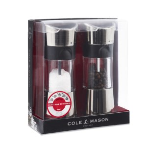 Cole et Mason - Coffret Moulins sel et poivre Horsham 154 mm chromé
