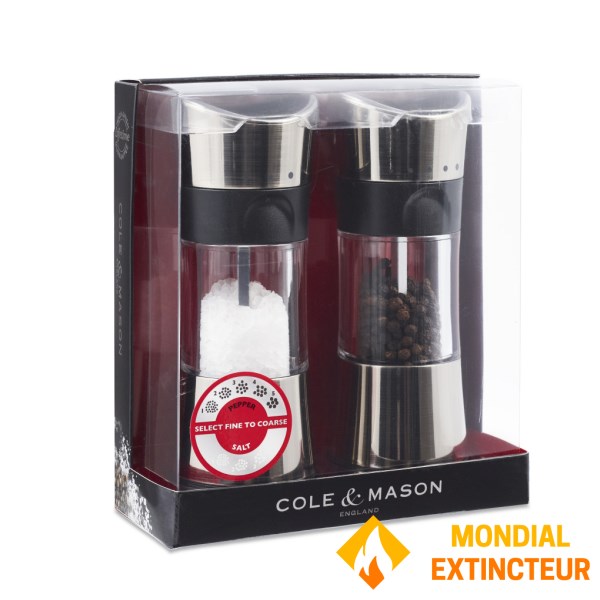 Cole et Mason - Coffret Moulins sel et poivre Horsham 154 mm chromé