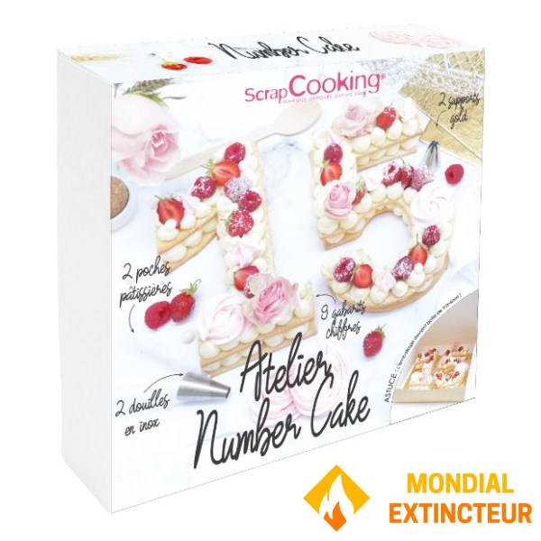 Autres Marques - Coffret pâtisserie Number cake - SCRAPCOOKING