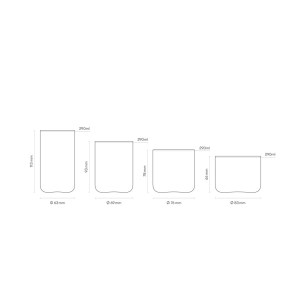 Aarke - Coffret 4 verres empilables