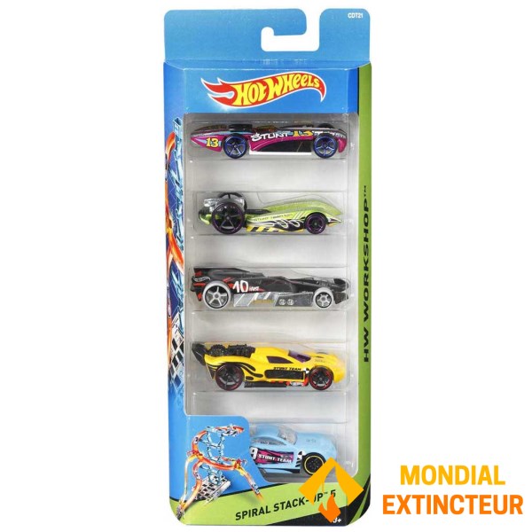 Mattel - Coffret voitures HOT WHEELS 1:64ème X5