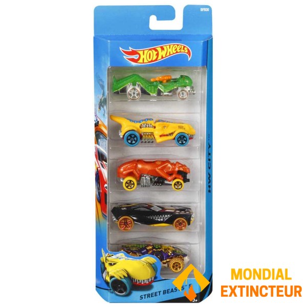 Mattel - Coffret voitures HOT WHEELS 1:64ème X5
