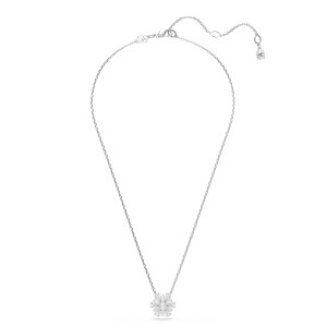 Swarovski - Collier Idyllia Flocon de neige, Blanc, Métal rhodié