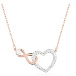 Swarovski - Collier Infinity Infini et cœur, Blanc