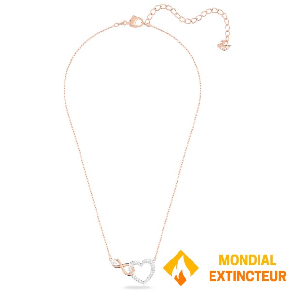 Swarovski - Collier Infinity Infini et cœur, Blanc