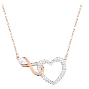 Swarovski - Collier Infinity Infini et cœur, Blanc