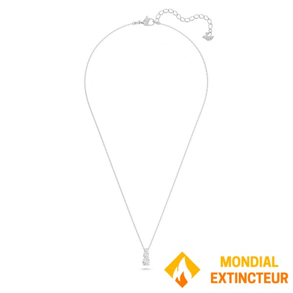Swarovski - Collier Stilla Attract Blanc, Métal rhodié