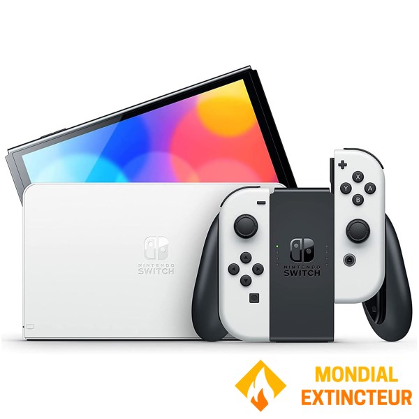 Nintendo - Console Nintendo Switch OLED blanche + Joycon