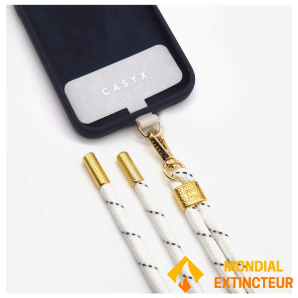 Casyx - Cordon smartphone Attache universelle Blanche
