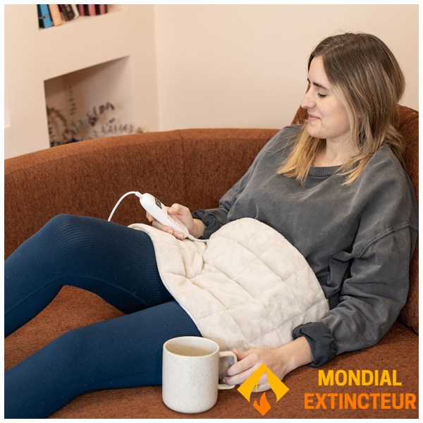 Livoo - Coussin chauffant Lestée gris