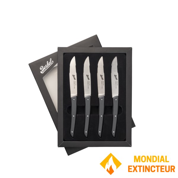 Berkel - Couteaux à steak X4 Acier inoxydable noir