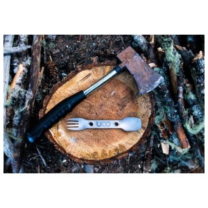 UCO - Couvert 3 en  SPORK TITANI cuillère-fourchette-couteau
