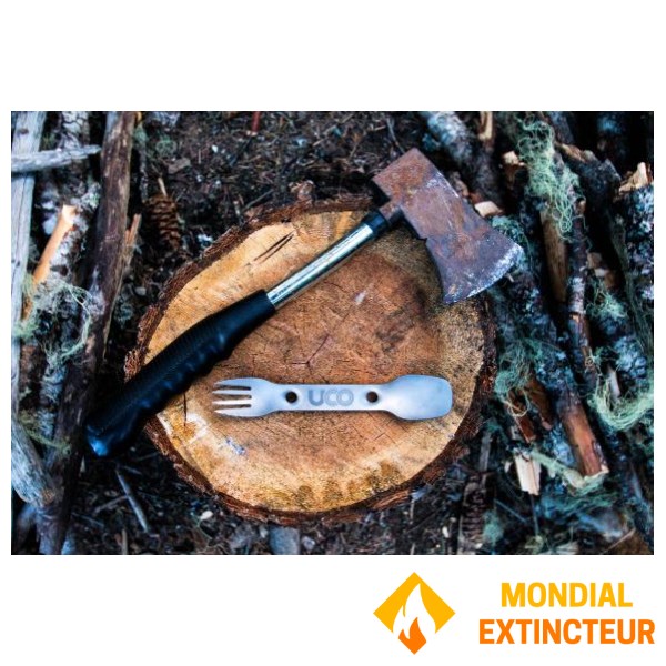 UCO - Couvert 3 en  SPORK TITANI cuillère-fourchette-couteau